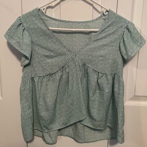 Size small green blouse